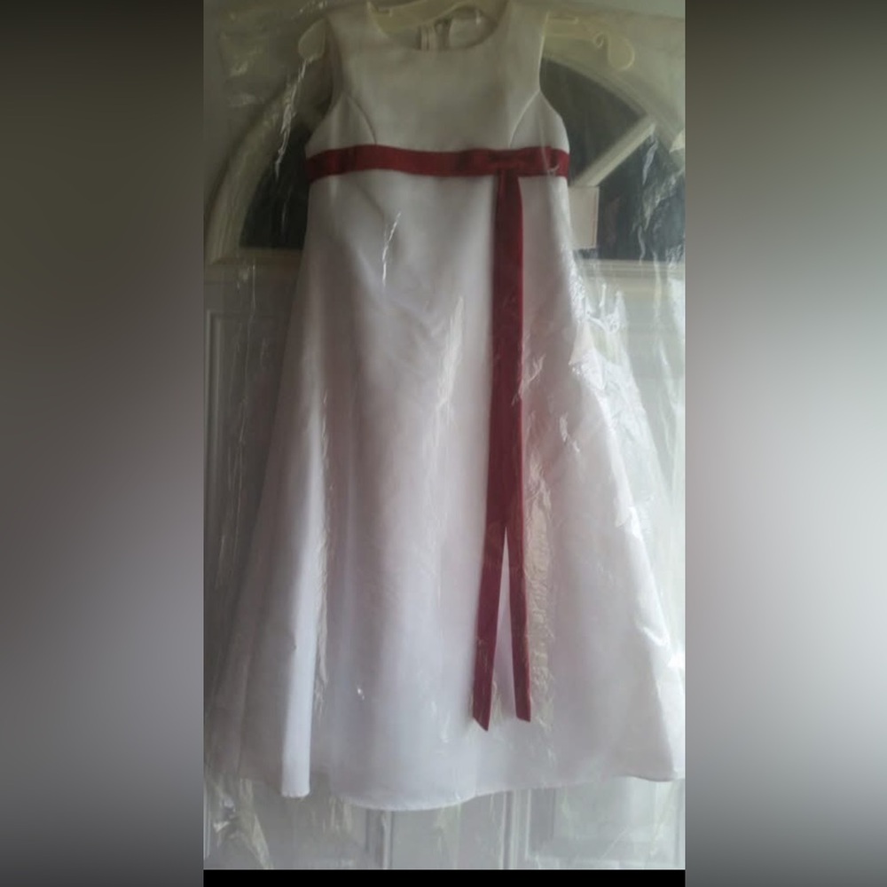 Size 2,4 5, and 6 David’s bridal flower girl dress.